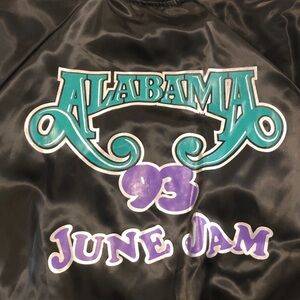 Alabama ‘93 June Jam Adult XL Screen Printed Nylon Concert Jacket Pls Read